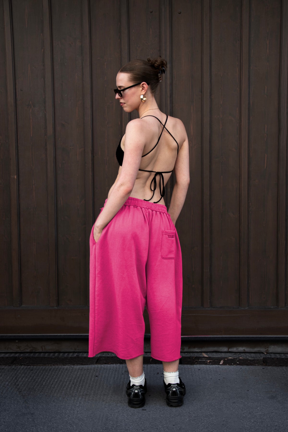 DEFAULT Cotton Shorts in Fuchsia