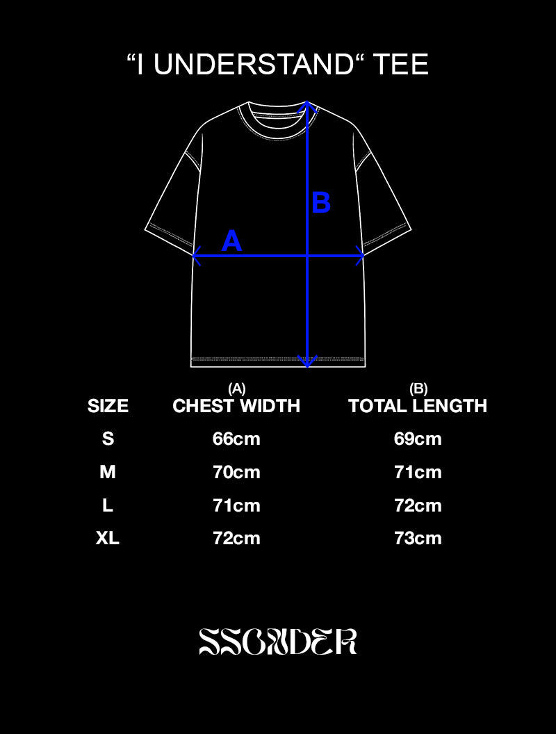 *I UNDERSTAND* TEE in Shark Gray