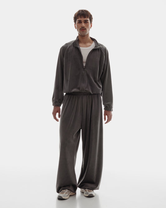 VELOUR SET in Shark Gray