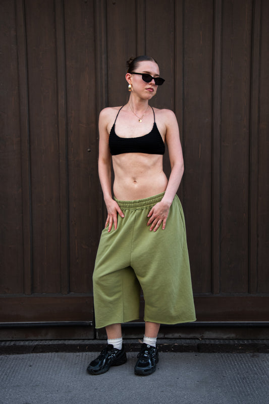 DEFAULT Cotton Shorts in Pistachio