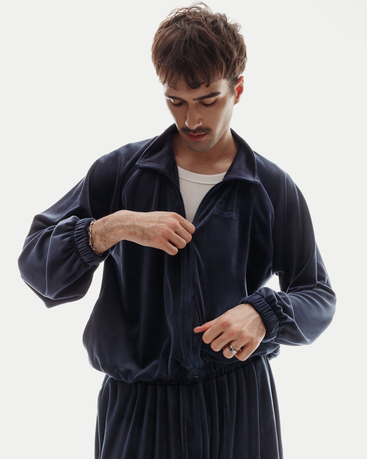 VELOUR SET in Deep Blue