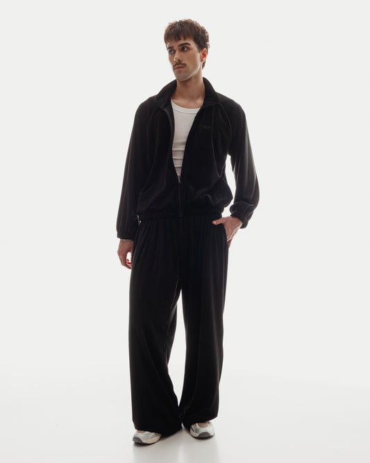 VELOUR SET in Ink Black