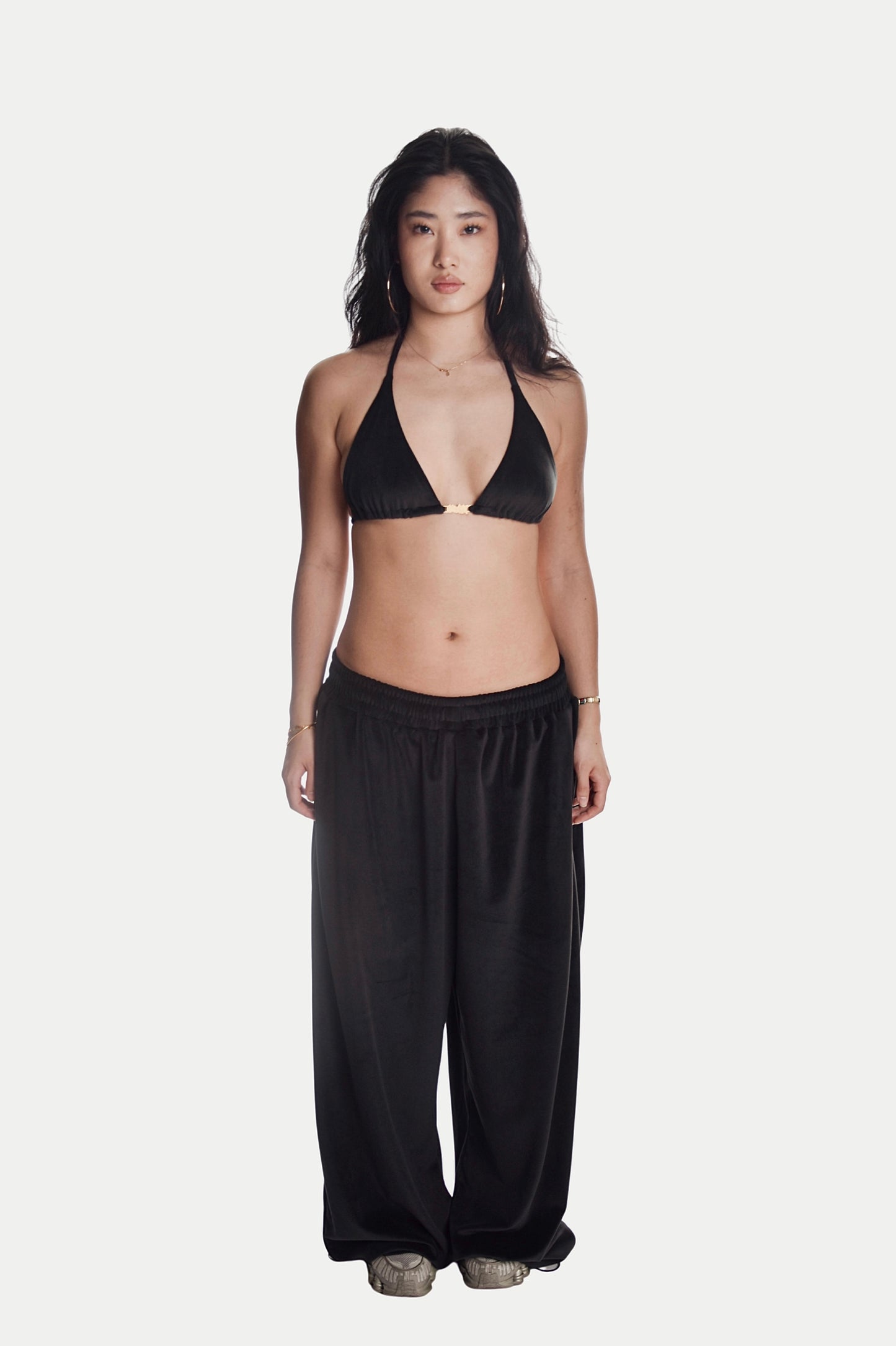 BUNDLE: Velour Set + Velour Top in Ink Black